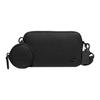 New Charter Cow Leather Combo Bag, Storage Bag, Shoulder Bag, Crossbody Bag Small Men's Black CC070-BLK