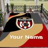 Custom Text Printed Rug Sunderland FC Non Slip Floor Carpet For Home Room Decor