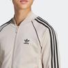 Adidas Originals Trefoil Трехполосная куртка с цветными блоками и логотипом с длинными рукавами Мужская верхняя одежда Бежевый IL2495