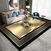 Luxury Golden Carpet for Living Room Decoration Modern Abstract Home Office Large Area Rugs Decor Soft Bedroom Lounge Floor Mat