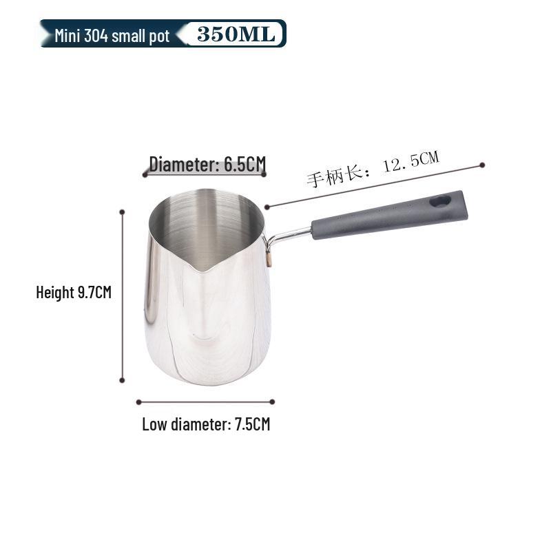 Кувшин из нержавеющей стали 304 с длинной ручкой для латте-арта и вспенивания (300-950 мл)