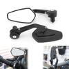 2x 7/8" 20mm Motorcycle Rear View Mirrors Anti-Glare HD Motorbike Handlebar End Side Mirror for Scooters ATV Bike Motorcycles