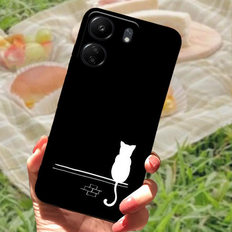 Для Redmi 13C 4G Чехол ТПУ Силикон Мягкая Защитная Задняя Крышка Телефона Для Xiaomi Poco C65 Модный Принт Ударопрочный Бампер Чехлы
