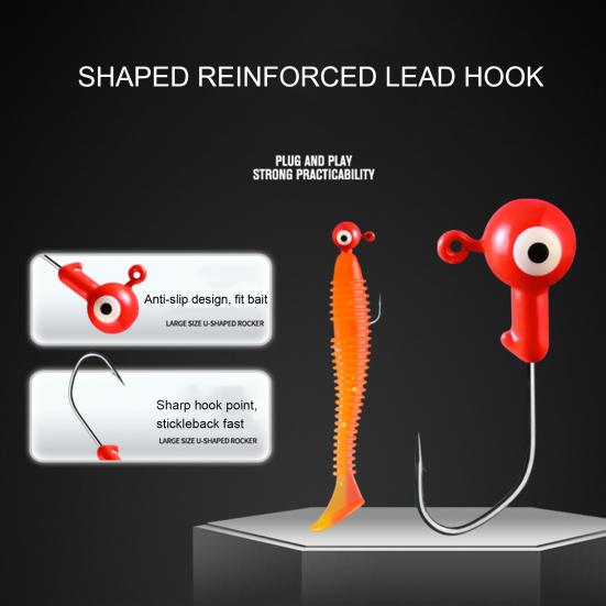 1 комплект, стартовый набор для рыболовной приманки, приманки для зимней рыбалки, головки с мягкими наживками для судака, краппи, панфиша, микрольда