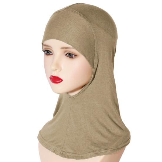 Women Headscarf Hat Solid Color Ethnic Top Hat Comfortable Elastic Hair Bag Head Wrap Headwear Hair Accessory