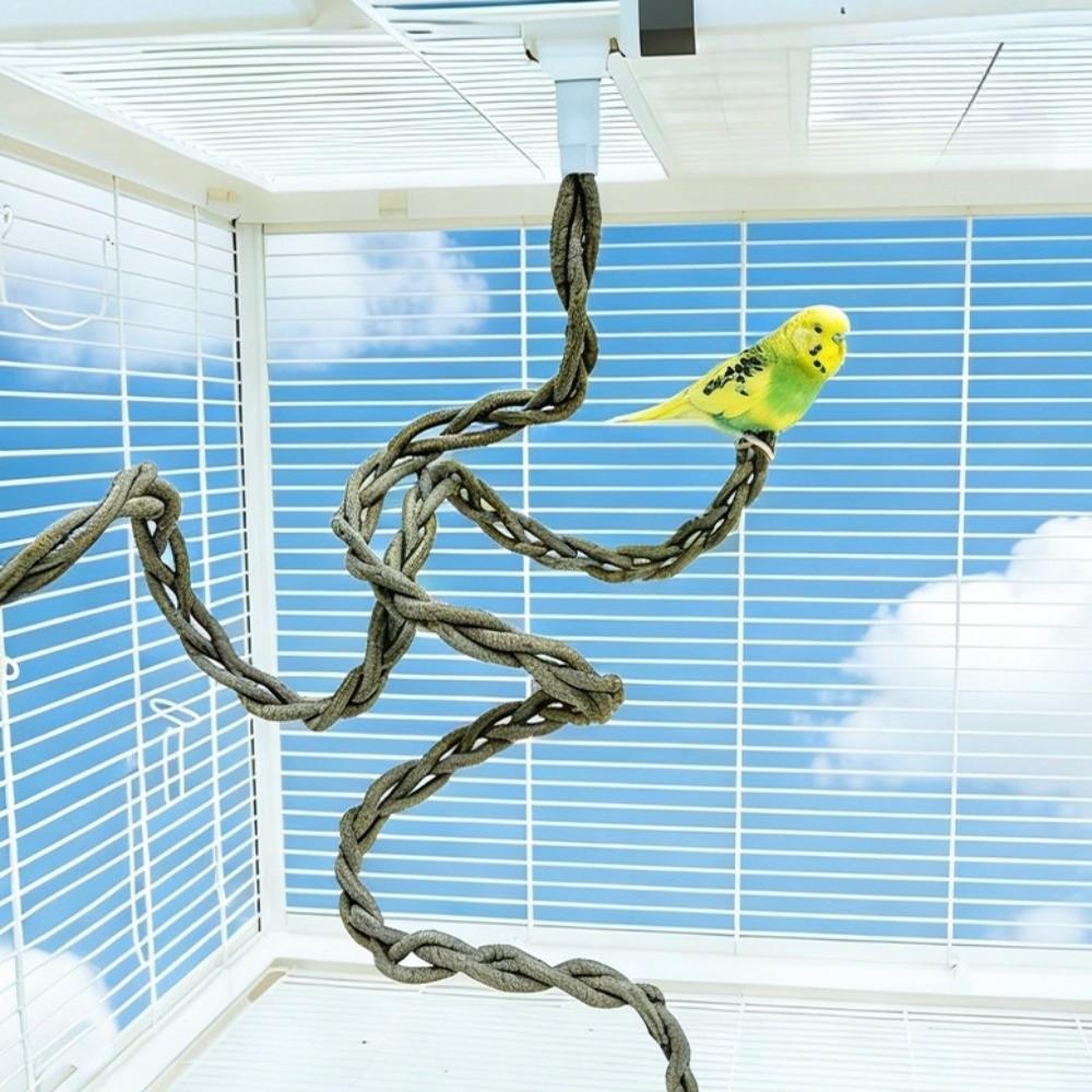 Comfortable Grip Bird Climbing Rope Simulation Vines Parrot Standing Perch Cage Accessories