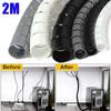 Flexible Spiral Cable Protector, 2M Length, for 28/10/8mm Cables, Ideal for Computer and TV Organization