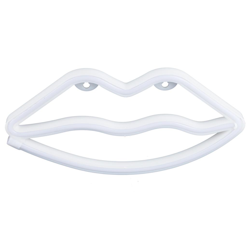 LED Neon Sign Lamp Lip Shaped Wall Decorative Light for Proposal Wedding Home Birthday Party