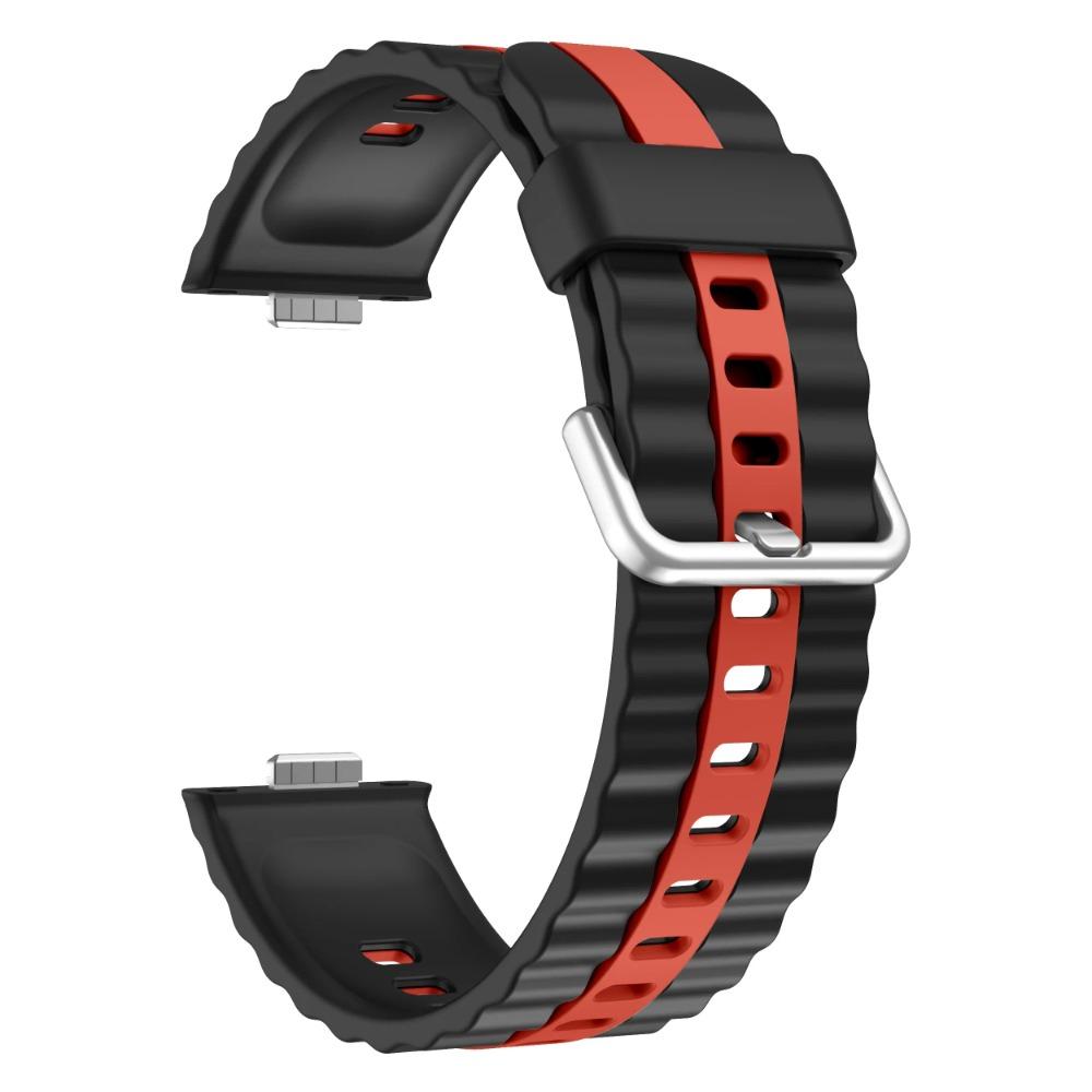 Двухцветный дышащий силиконовый ремешок для Huawei Watch Fit 4/Fit 4 Pro Спортивный браслет Correa для Huawei Watch Fit 3 Мягкий ремешок для часов