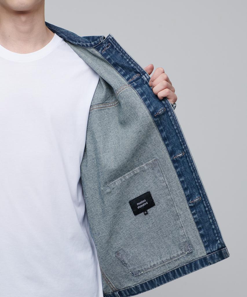 Musinsa Standard Relaxed Denim Chore Jacket [Medium Indigo]