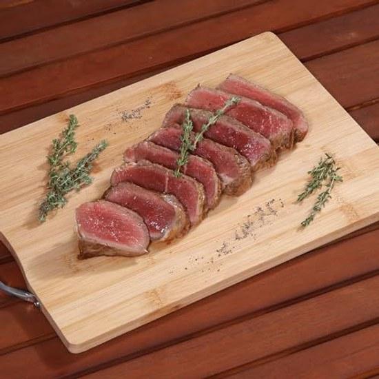 Fuji Boeki Cutting Board Width 35 Depth 24 Height 1.2 cm Natural Bamboo Antibacterial Quick-Drying 40114