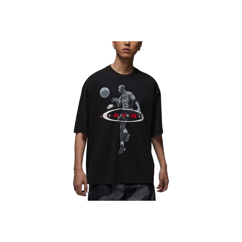 Jordan Воздушная Повседневная Дышащая Спортивная Футболка с Коротким Рукавом Мужские Топы IF1805010