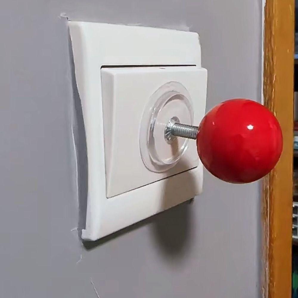 Red Ball Switch Cover Plastic Switch Decoration Fun Novelty Rocker Switch Sticker Light Switches