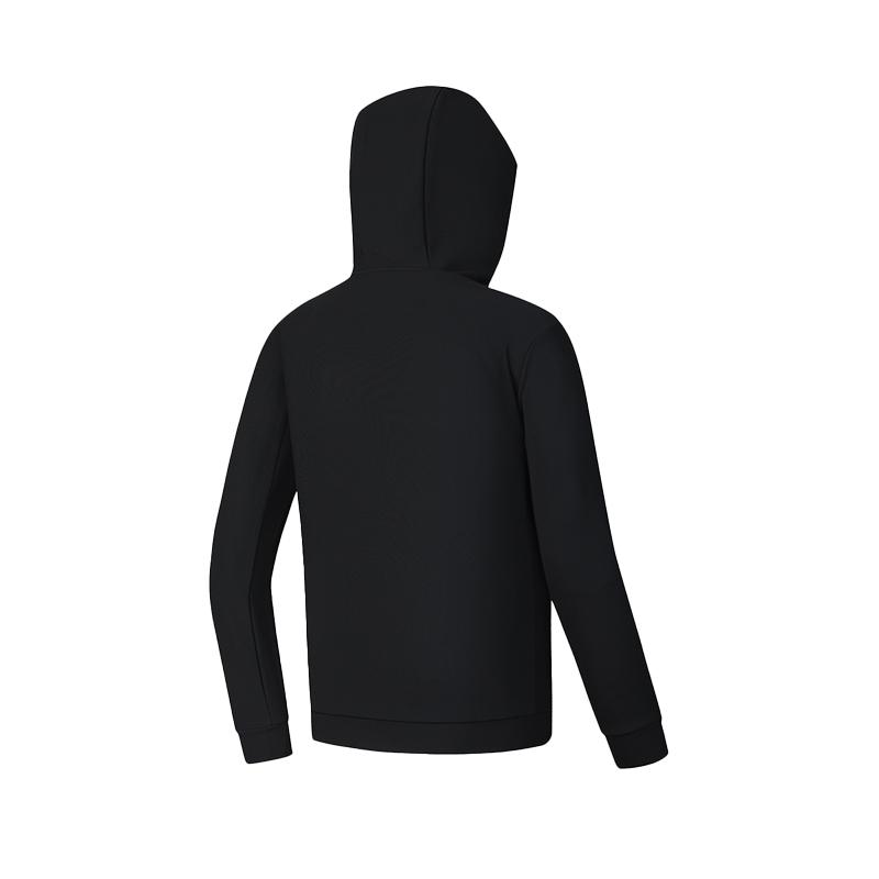 Fila Фитнес Однотонная Повседневная Универсальная Вязаная Толстовка с Капюшоном Мужские куртки Насыщенно-черный A11M511505F-BK