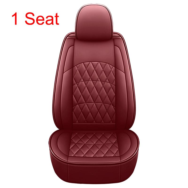 Универсальный чехол для сиденья автомобиля из искусственной кожи на 1 сиденье для VW Golf Passat CC Touran Tiguan Toureg Touareg Phaeton T-ROC Автомобильные аксессуары