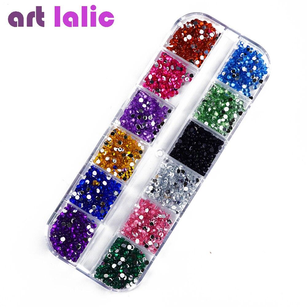 Набор для дизайна ногтей, 17 шт., блестящие стразы для ногтей 2 мм + 15 шт., ручка-кисть + черный изогнутый пинцет, инструмент для сбора щипцов, аксессуары для маникюра