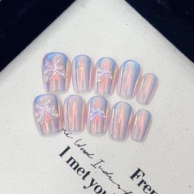 Чисто ручная работа Фототерапия Носимые планшеты для ногтей Ручная работа Лунный свет Кошачий глаз Носимые готовые изделия для ногтей Многоразовые пластыри для ногтей