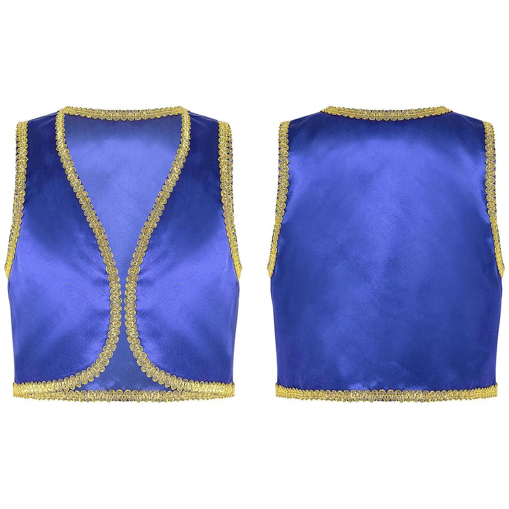 Kids Boys Fairytale Cosplay Waistcoat Halloween Fancy Dress Up Costumes Party Outerwear Performance Vest