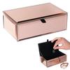 [R0338] - 'Scarlett' Rose Gold Mirror Jewelry Box - 16x9. 5x5. 5cm