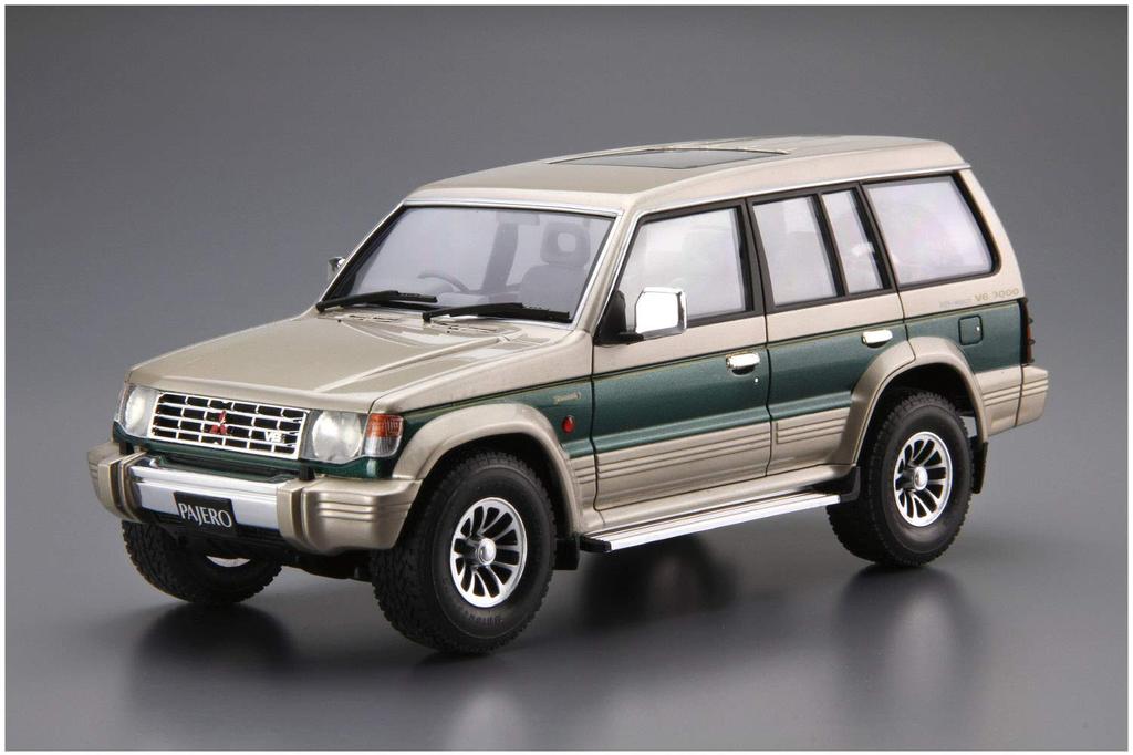 Aoshima Bunka Kyozai Модель автомобиля серии Mitsubishi V43W Pajero Super Exceed 1991 года, пластиковая модель 1/24 № 107