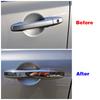 For Honda Civic 2006-2011 8 Gen Carbon Fiber Color Modify Refit Chrome Door Handle Cover Decoration Trim Protection Sticker