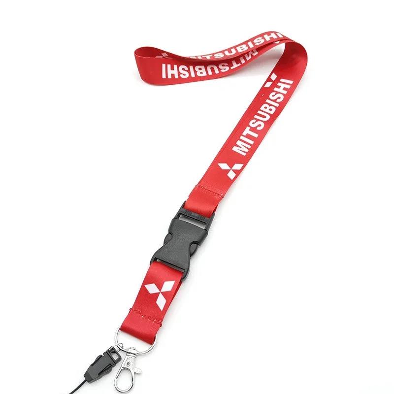 Автомобильный брелок Держатель ID Шнурок на шею для мобильного телефона Для Mitsubishi Outlander Lancer 10 9 ASX RALLIART Eclipse L200