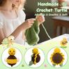 Позитивная вязаная крючком игрушка-черепаха с карточкой, декор для дома и комнаты, ручная вязка, черепаха для эмоциональной поддержки, рождественский подарок