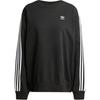 Originals FW24 Classic Sports Collection Loose Fit Striped Sweatshirt Women Sweatshirt Black JD0891