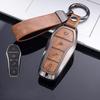 Leather Car Key Case Cover Remote Fob Holder Metal Keychain for BYD Song Plus Atto 3 Han EV Tang DM Qin Seal Dolphin Accessories