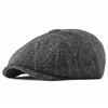 Newsboy Cap Beret Men's British Retro Wool Cap Autumn Winter Octagonal Cap Casual Gatsby Painters Hats Flat Cap Hombre Boina