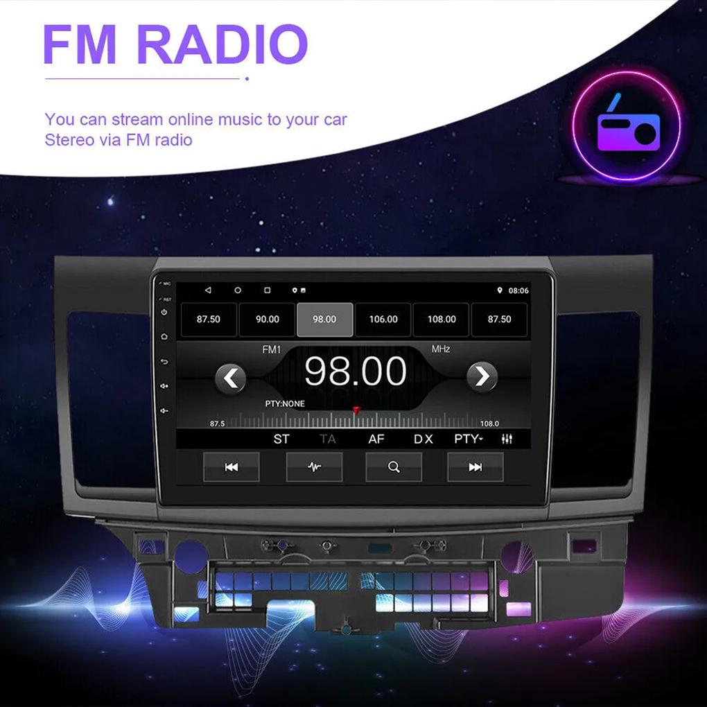 For Mitsubishi Lancer 2008-2012 Android 13 Car Radio GPS Navi Stereo BT 2 Din GPS Carplay Car Radio Multimedia Video Player