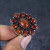 Carnelian Gemstone Handmade 925 Sterling Silver Jewelry Ring Size 8 I7b83