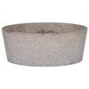 Grey Marble Washbasin - VIDAXL - Ø40x15 Cm - Handmade - Robust and Easy To Clean