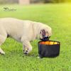 Collapsible Dog Bowl Leak-Proof Waterproof Safe Outdoor Folding Pet Bowl with Buckle And Zipper for Camping Hiking Dogs Cats Food Water