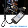 MDB-RS232 MDB Монета Простая установка с валидатором Точный световой индикатор Профессиональный купюроприемник