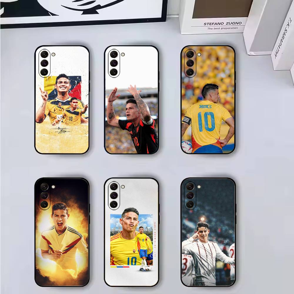 Football J-James Rodriguez Phone Case Silicone Soft For Samsung Galaxy A73,A72,A71,A70,A53,A52,A51