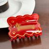 Handcrafted Acetate Hair Claw Clip Featuring Adorable Dog Design For Womens Fashion