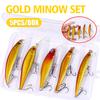 5pcs/box Fishing Lure Set Minnow Artificial Bait Goods For Sea Fishing Wobbler Crankbait Carp Perch Pesca