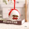 Foam Christmas Balls With Reindeer Snowflake And Santa For Holiday Decor Tree