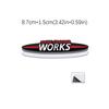 JOHN COOPER WORKS original letter car sticker for MINI JCW modified body front grille logo three-dimensional decorative decal