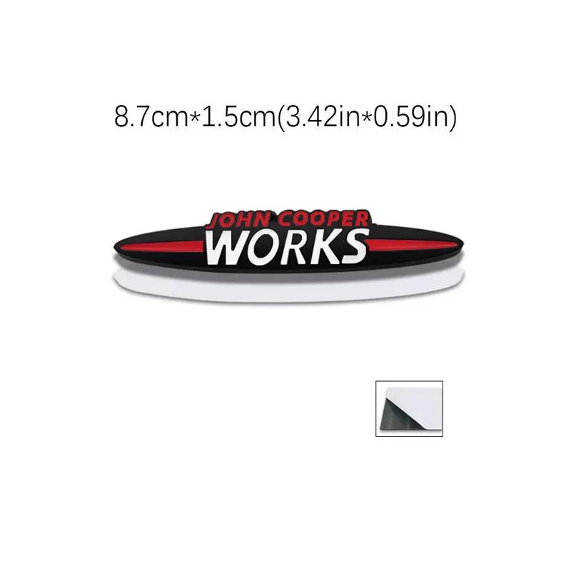 JOHN COOPER WORKS original letter car sticker for MINI JCW modified body front grille logo three-dimensional decorative decal
