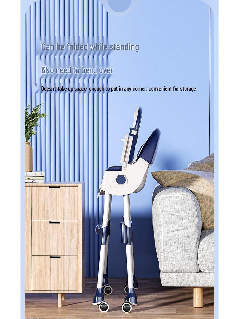 Многофункциональный складной детский стульчик для кормления: Портативный, Качающийся и Обеденный стул для Растущих Детей