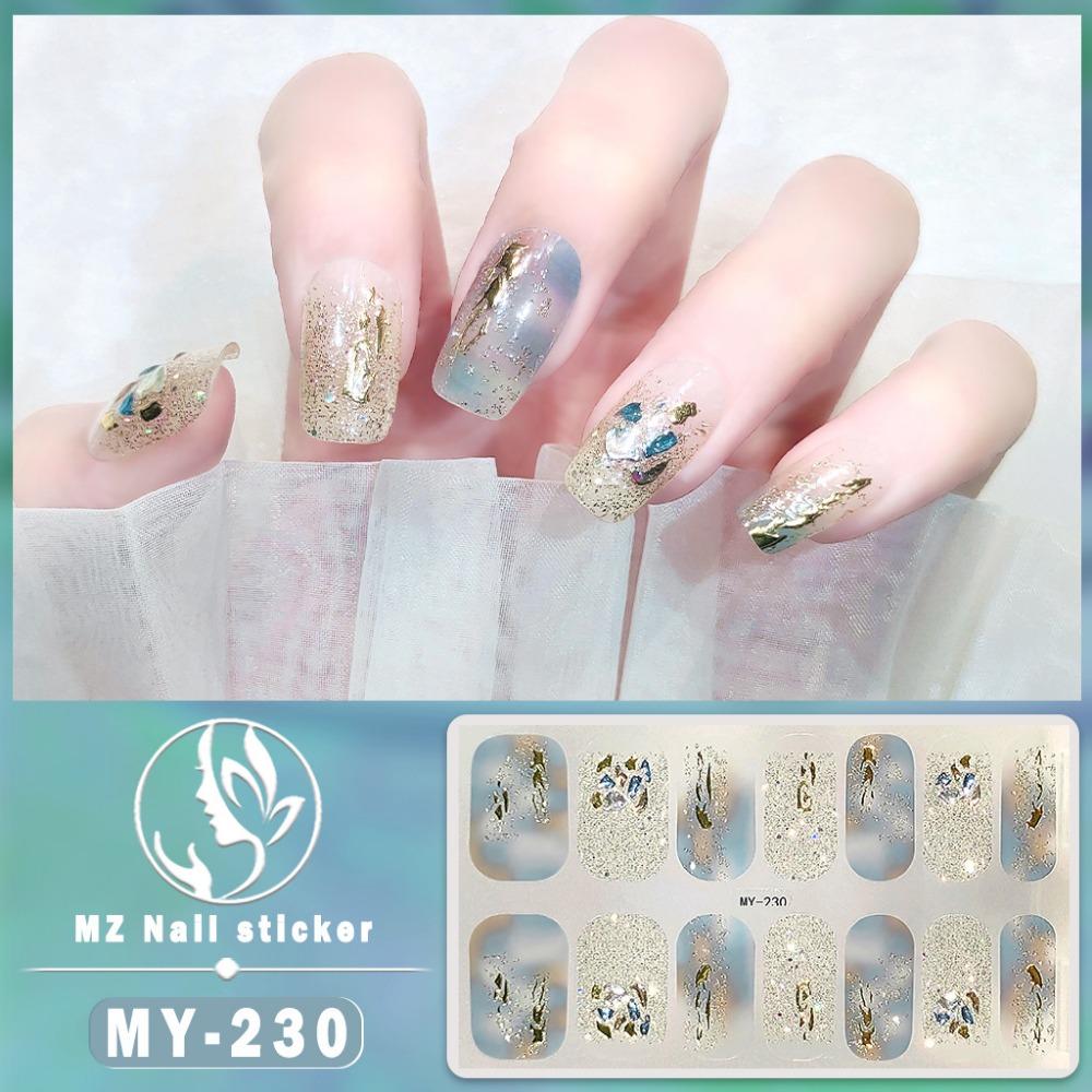 Трехмерная водонепроницаемая самоклеящаяся пленка для гель-лака, не требующая запекания, полная наклейка, европейская и американская сексуальная пленка для ногтей, бумага для ногтей