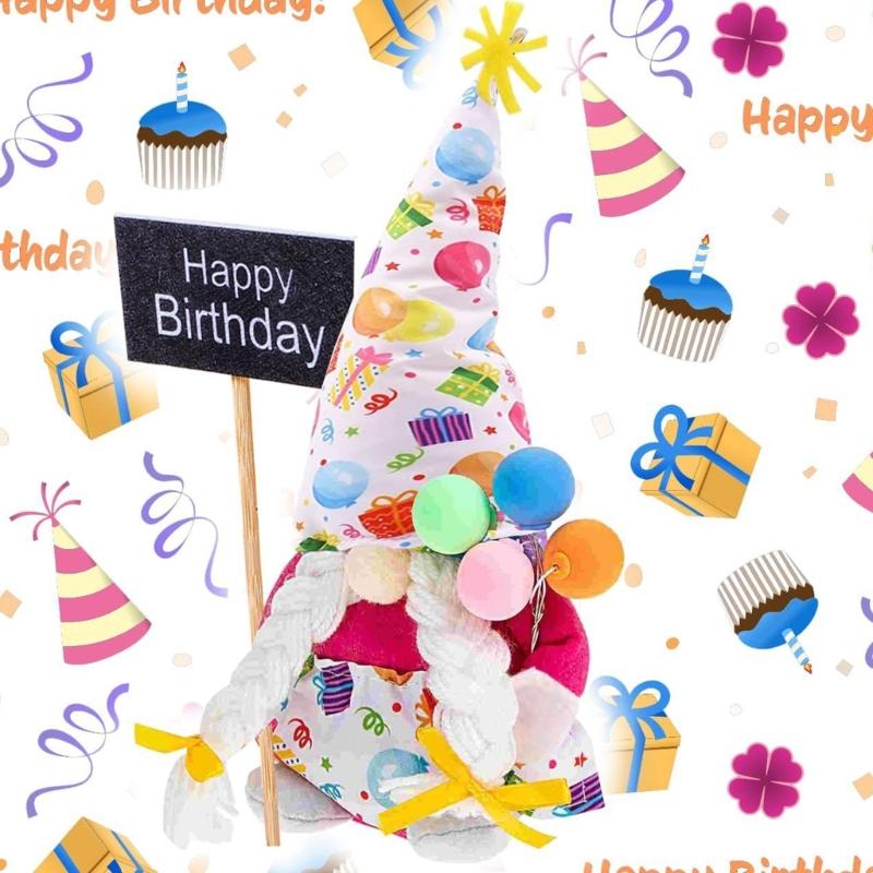 Гномы на День Рождения Плюшевая Безликая Кукла Подарок на День Рождения Скандинавская Вечеринка Домашние Украшения Томте Гномы Кухонное Украшение