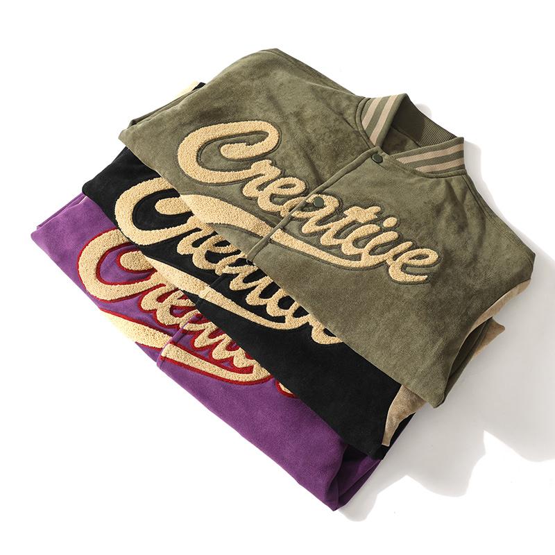 Мужская бейсбольная майка весна-осень, новая мода, цветные блоки, вышитые буквы, пальто с воротником-стойкой, для путешествий, модная куртка для пары