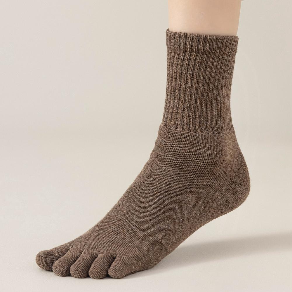 3 пары флисовых осенне-зимних носков с пальцами для женщин, толстые теплые носки с пятью пальцами, высококачественные хлопковые спортивные носки