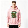 Men's Vintage Cartoon Turtle Print Pullover Hoodie Casual Long Sleeve Loose Hooded Sweatshirt
