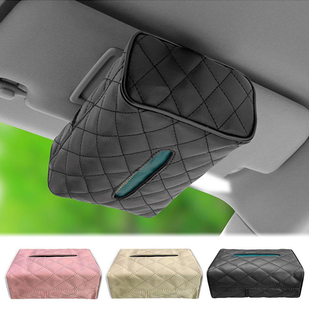 Box Seat Back Sunroof Storage Bag Napkin Cover Auto Storage Case Paper Holder Car Tissue Box