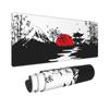 Stitched Edges Black and Red Large Gaming Mouse Pad Desk Pad Mice Mat Landscapes