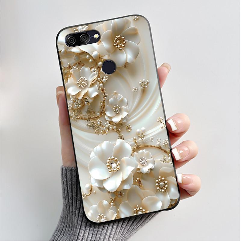 For Asus Zenfone Max Plus M1 ZB570TL X018 Case Fashion Butterfly Flowers Soft Black Silicone Cover For Asus Max Plus M1 Bumper